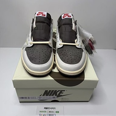 [AIR JORDAN] 트래비스 스캇 x 에어조던1 로우 리버스 모카 DM7866-162 남녀공용 (OG공장) 실사 디테일! 실사