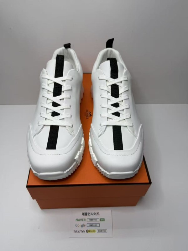 레플리카 명품 [HERMES] 에르메스 리프트 슬립온 스니커즈 남녀공용 실사 디테일! - 앞면 실사 1