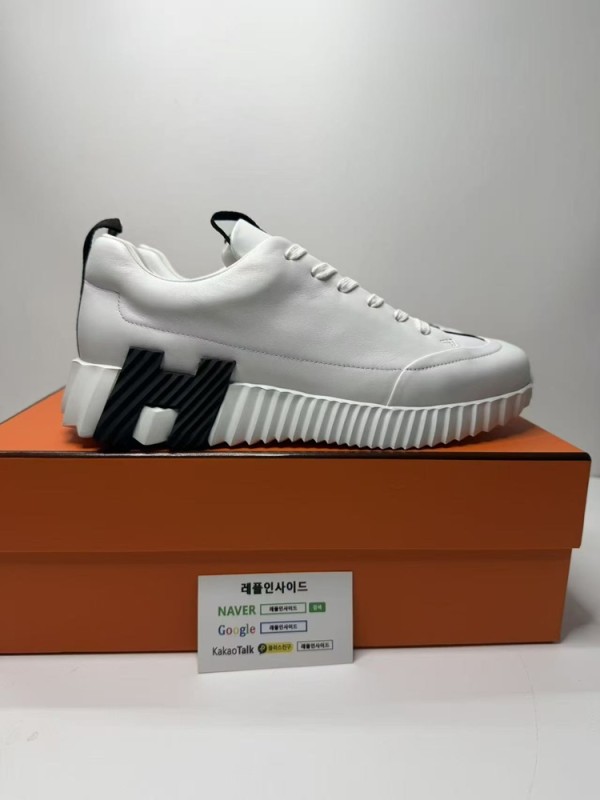 레플리카 명품 [HERMES] 에르메스 리프트 슬립온 스니커즈 남녀공용 실사 디테일! - 뒷면 실사 3