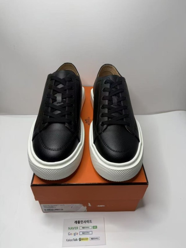 레플리카 명품 [HERMES] 에르메스 Haru 하루 더비 스니커즈 남성용 디테일 실사! - 앞면 실사 1