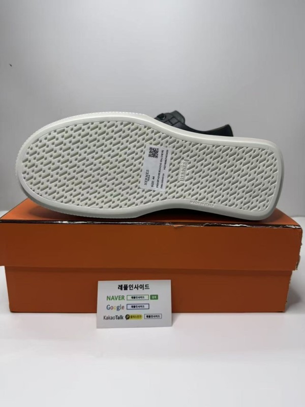 레플리카 명품 [HERMES] 에르메스 Haru 하루 더비 스니커즈 남성용 디테일 실사! - 로고 실사 5