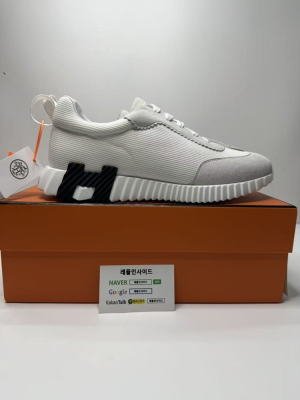 레플리카 명품 [HERMES] 에르메스 바운싱 스니커즈 남녀공용 디테일 실사! - 뒷면 실사 3