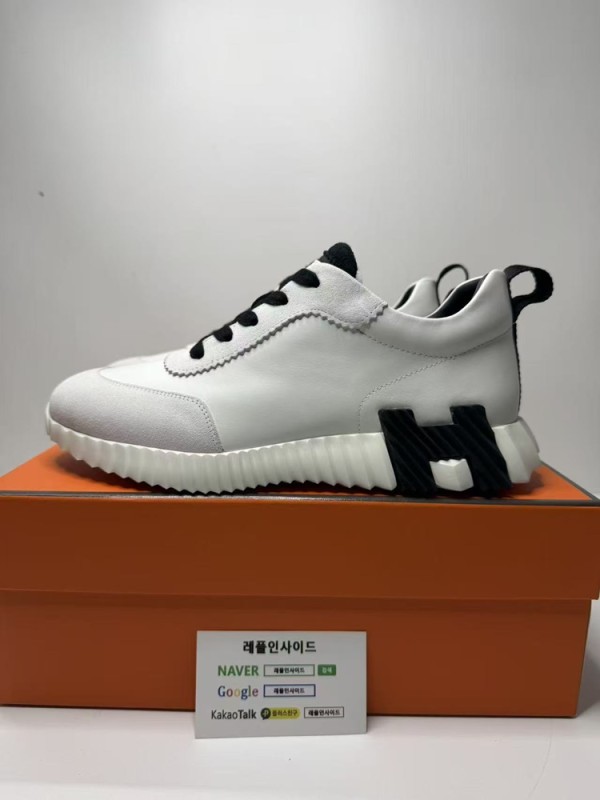레플리카 명품 [HERMES] 에르메스 바운싱 스니커즈 남성용 실사 디테! - 옆면 실사 2