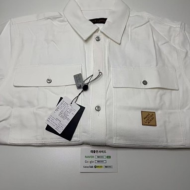 [LOUIS VUITTON] 루이비통 시그니처 자카드 오버셔츠 남성용 디테일 실사! 실사