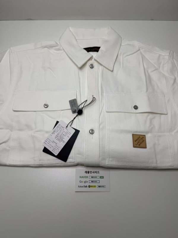 레플리카 명품 [LOUIS VUITTON] 루이비통 시그니처 자카드 오버셔츠 남성용 디테일 실사! - 앞면 실사 1