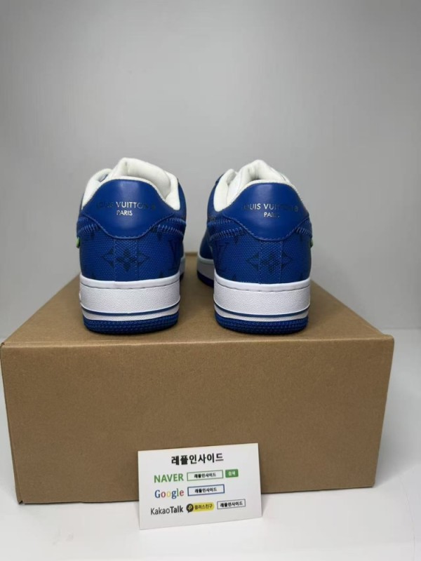 레플리카 명품 [LOUIS VUITTON] 나이키 X 루이비통 에어포스1 버질아블로 팀로얄 남녀공용 디테일 실사! - 디테일 실사 4