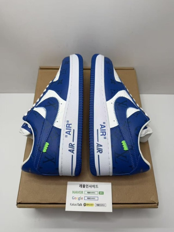 레플리카 명품 [LOUIS VUITTON] 나이키 X 루이비통 에어포스1 버질아블로 팀로얄 남녀공용 디테일 실사! - 포장 실사 7
