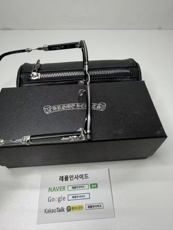 레플리카 명품 [Chrome Hearts] 크롬하츠 덕버터 DUCK BUTTER 925 안경 디테일 실사! - 로고 실사 5