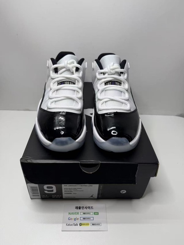 레플리카 명품 [AIR JORDAN] 에어조던11 레트로 로우 콩코드 528895-153 남녀공용 (X공장) 디테일 실사! - 앞면 실사 1