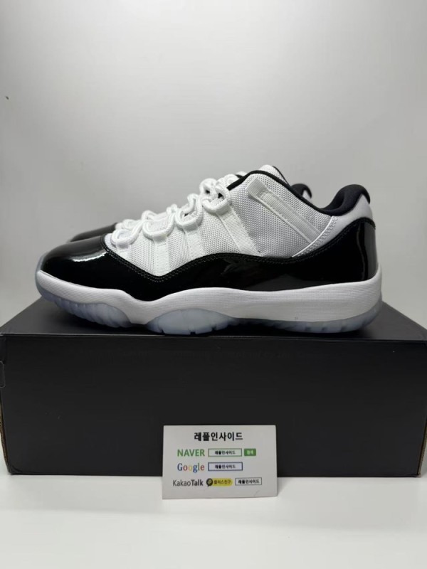 레플리카 명품 [AIR JORDAN] 에어조던11 레트로 로우 콩코드 528895-153 남녀공용 (X공장) 디테일 실사! - 옆면 실사 2