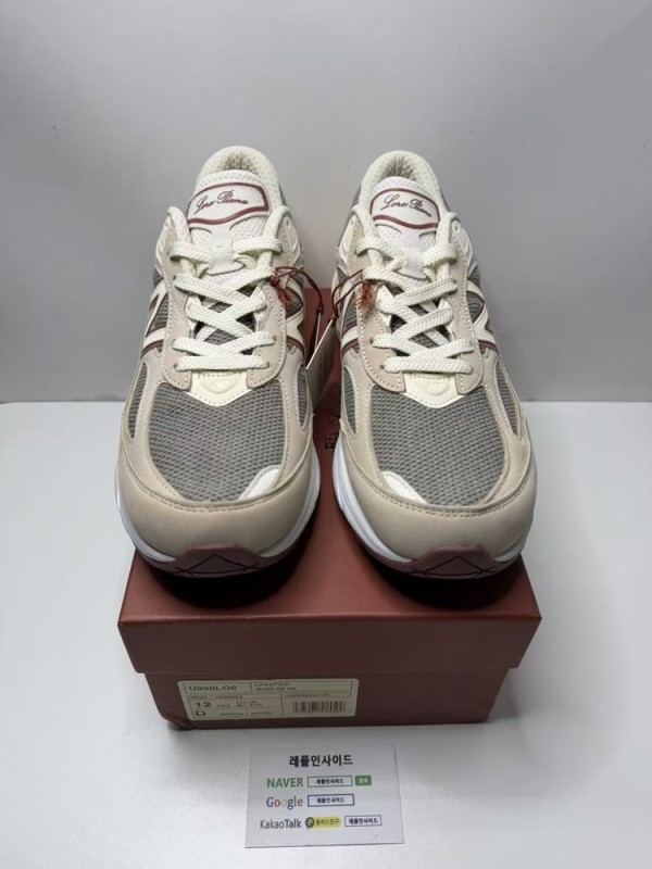 레플리카 명품 [New Balance] 뉴발란스 x 로로피아나 990v6 메이드 인 USA 크림 U990LP6 남녀공용 디테일 실사! - 앞면 실사 1