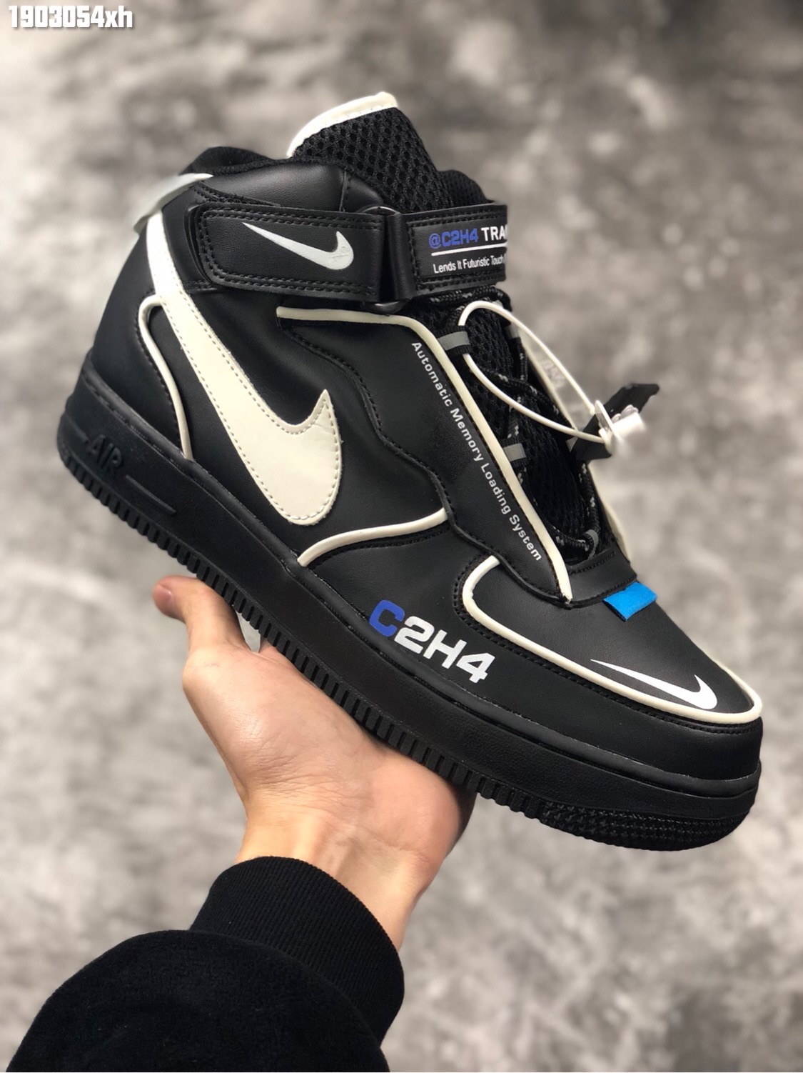 [NIKE] 나이키 X C2H4 에어 포스1 미드 리플렉티브 BQ7541-001 남녀공용