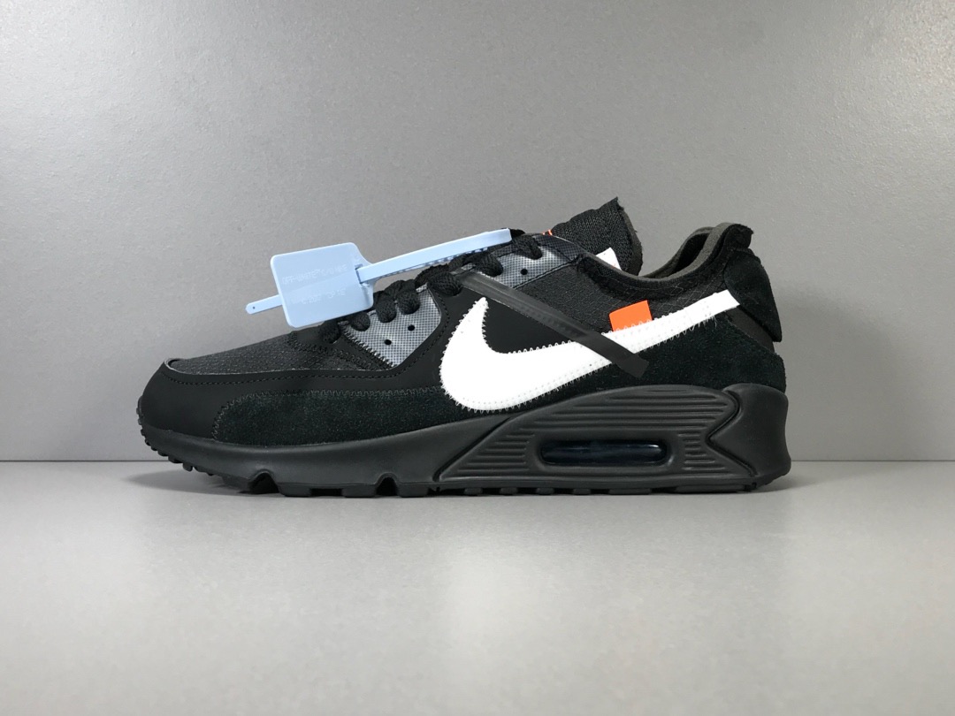 [NIKE] 나이키 X 오프화이트 에어맥스 90 블랙 AA7293-001 남성용 [PK GOD공장]