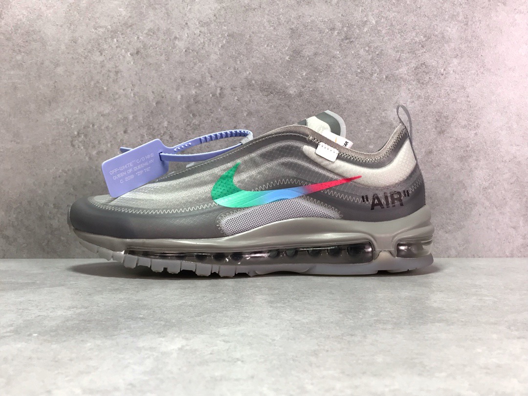 [NIKE] 나이키 X 오프화이트 에어맥스97 THE TEN 멘타 AJ4585-101 남성용 [PK공장]