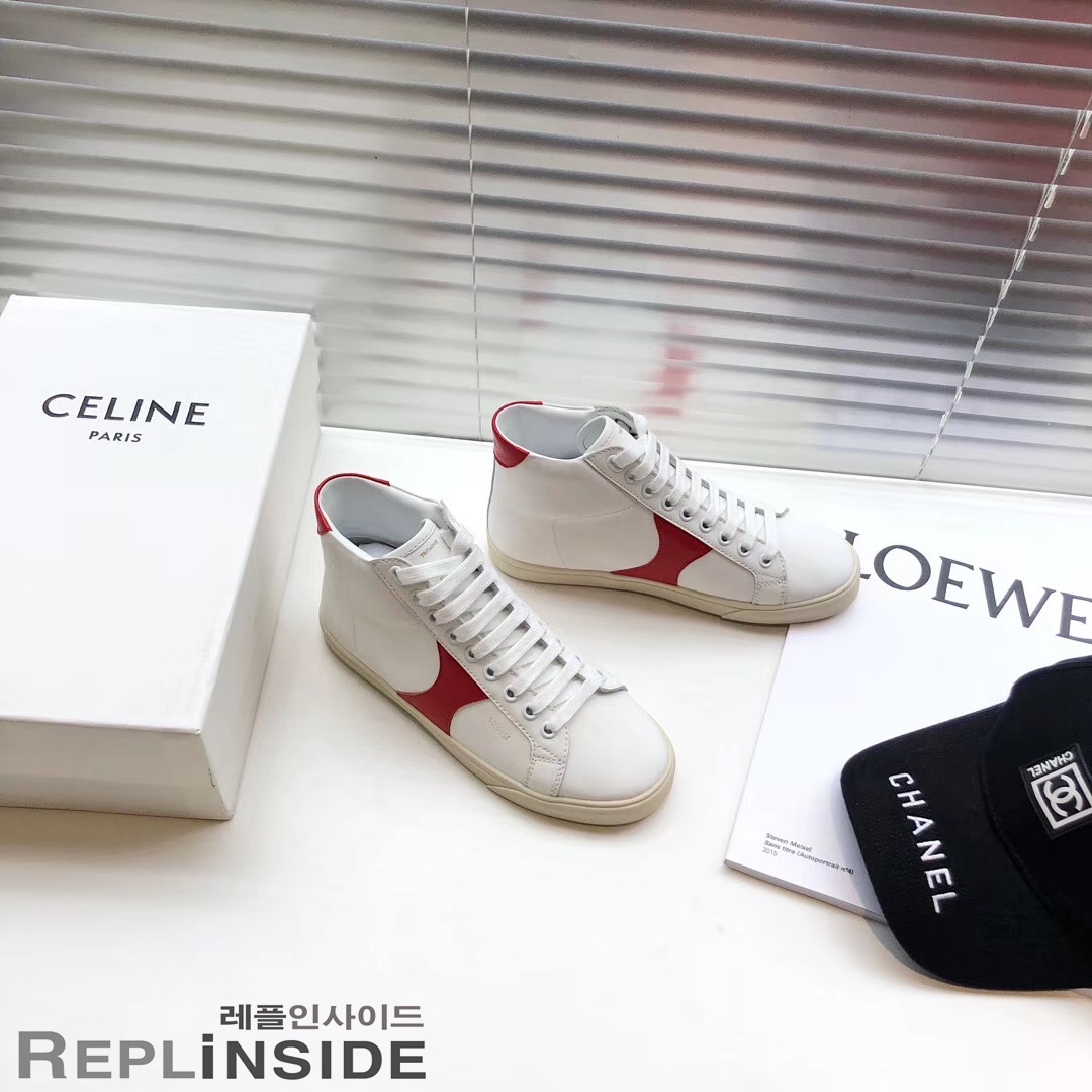 [CELINE] 19SS 셀린느 프라임솔 레이스온 하이 스니커즈 여성용