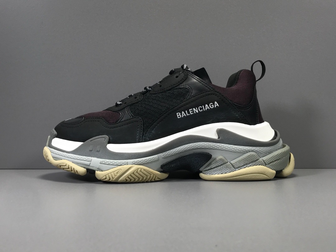 [BALENCIAGA] 19SS 발렌시아가 트리플S 블랙 버건디 536737 남성용 (ZH공장)