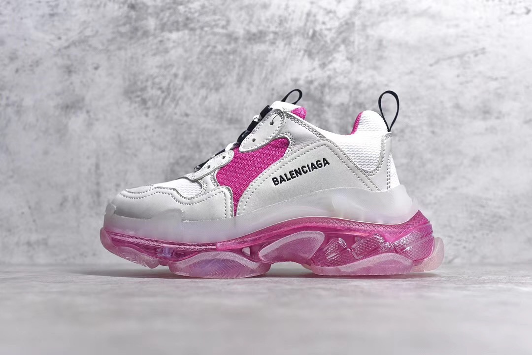 [BALENCIAGA] 19SS 발렌시아가 트리플S 클리어솔 아이스핑크 화이트/핑크 여성용 (PK공장)