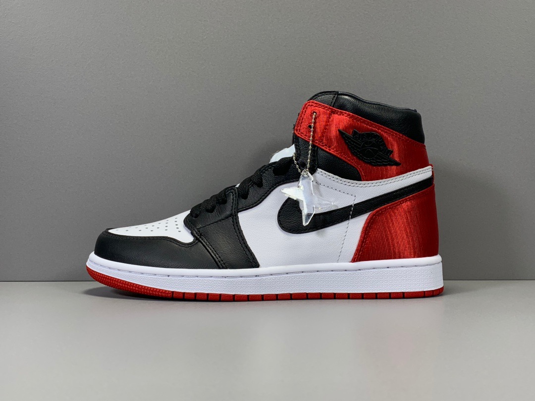 [AIR JORDAN] 에어조던1 레트로 하이 새틴 블랙토 CD0461-016 남녀공용 (X공장)