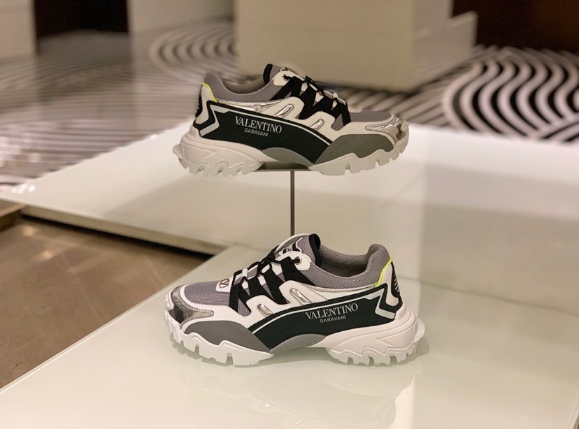 [VALENTINO] 발렌티노 19FW 클라이머 화이트/그레이/실버 스니커즈 남성용