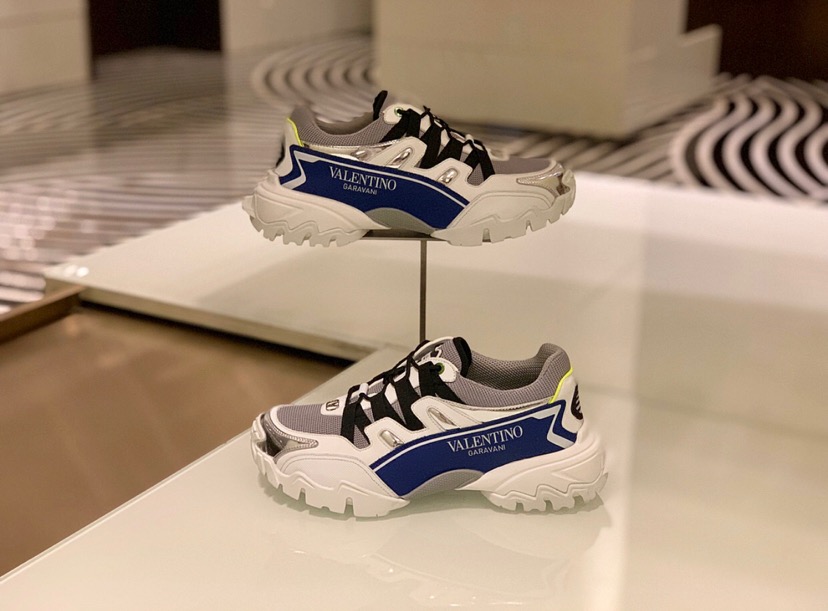 [VALENTINO] 발렌티노 19FW 클라이머 화이트/블루/실버 스니커즈 남성용