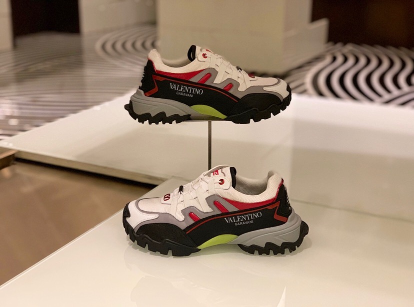 [VALENTINO] 발렌티노 19FW 클라이머 화이트 그린 스니커즈 남성용