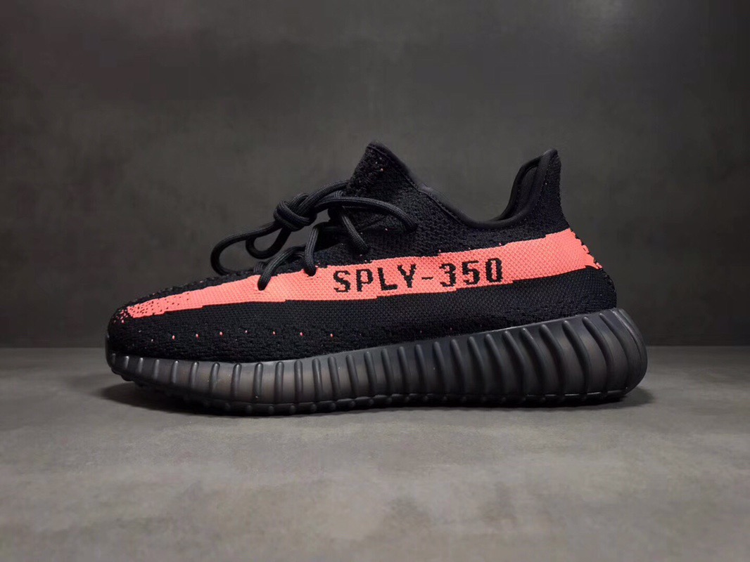 [ADIDAS] 아디다스 X 이지부스트 350 V2 블랙/레드 BY9612 남녀공용 (OG공장)