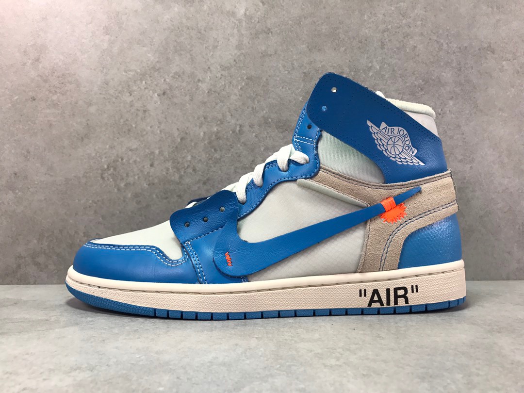 [AIR JORDAN] 오프화이트 X 에어조던1 유니버시티(UNC) 파우더 블루 NRG AQ0818-148 남녀공용 (PK공장)