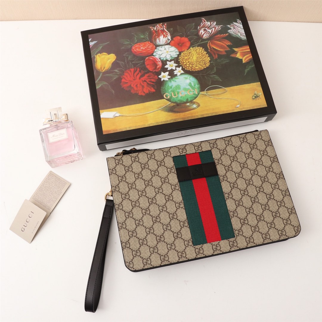 [GUCCI] 구찌 19F/W GG 수프림 클러치백 433665 남성용