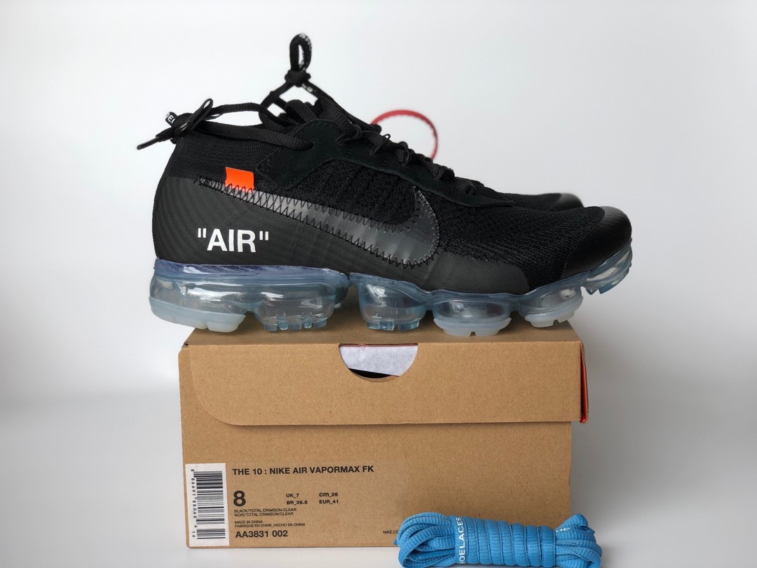 [NIKE] 나이키 X 오프화이트 에어 베이퍼맥스 플라이니트 2018 THE TEN AA3831-002 남녀공용 (TOP공장)