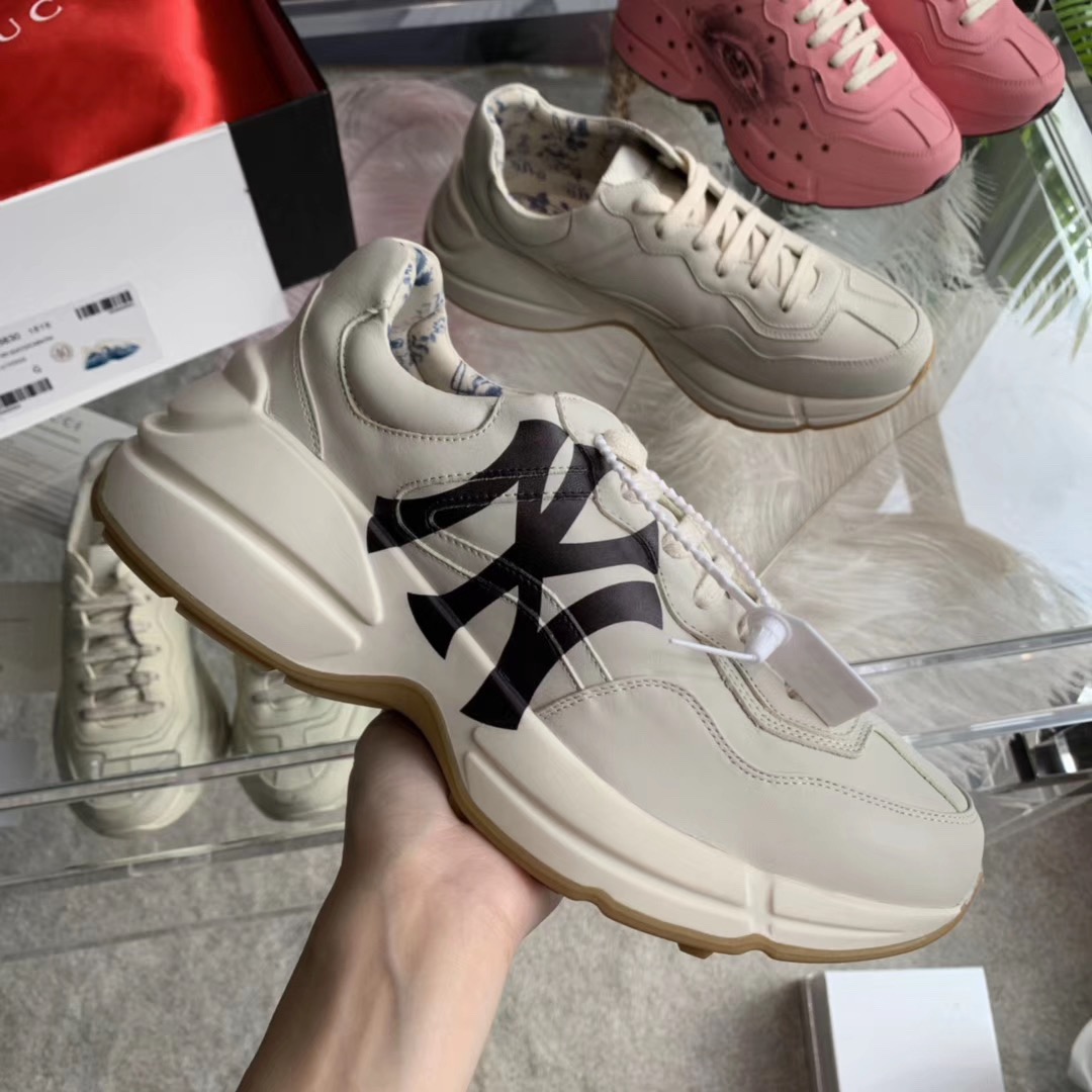 [GUCCI] 19SS 구찌 라이톤 뉴욕 양키스(NY) 스니커즈 남녀공용