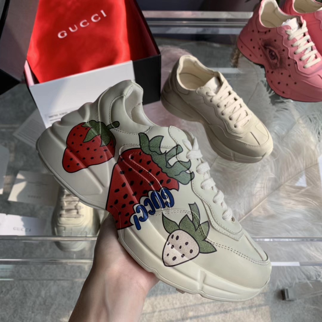 [GUCCI] 19FW 구찌 라이톤 딸기(스트로베리) 스니커즈 남녀공용