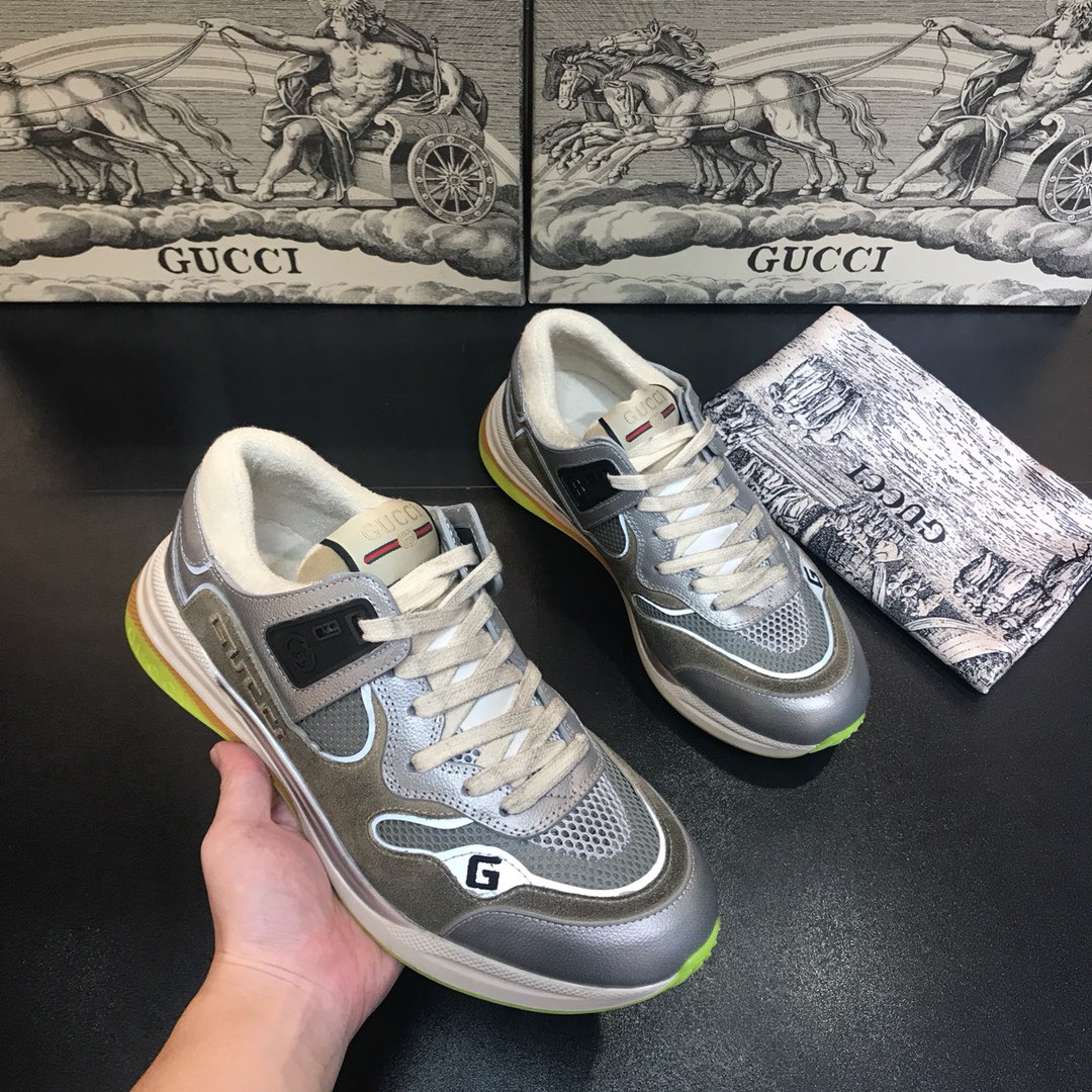 [GUCCI] 19FW 구찌 울트라페이스 실버 스니커즈 남녀공용
