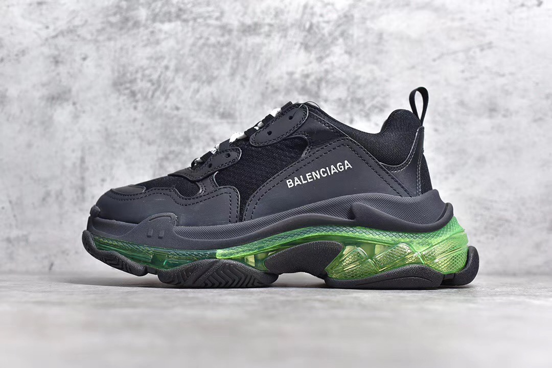 [BALENCIAGA] 19SS 발렌시아가 트리플S 에어솔 블랙 그린 남녀공용 (PK공장)