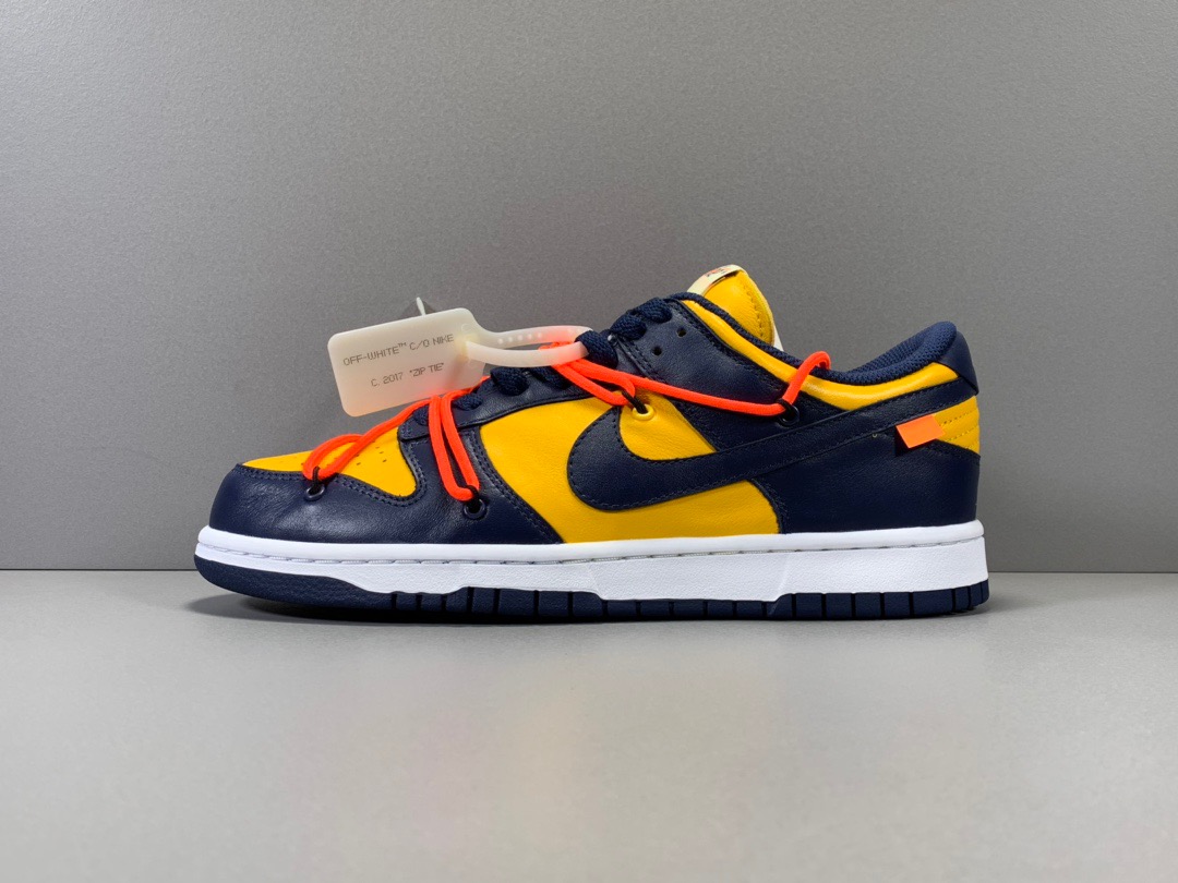 [NIKE] 나이키 X 오프화이트 SB 덩크 로우 미드나이트 네이비 CT0856-700 남녀공용