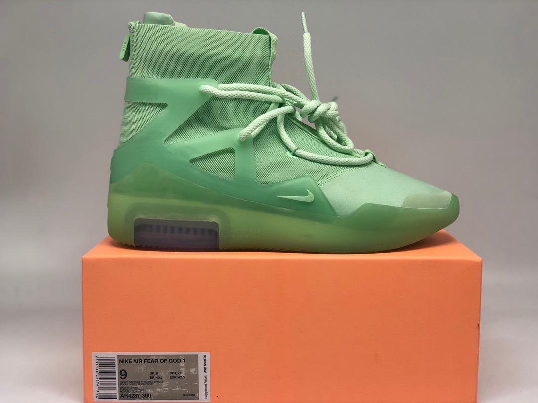 [NIKE] 나이키 X 피어오브갓 에어피어오브갓1 프로스티드 스프루스 AR4237-300 남성용 (H12공장)