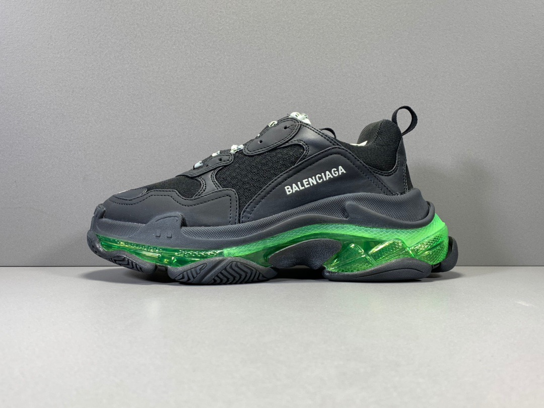 [BALENCIAGA] 19SS 발렌시아가 트리플S 에어솔 블랙 그린 남녀공용 (ZH공장)
