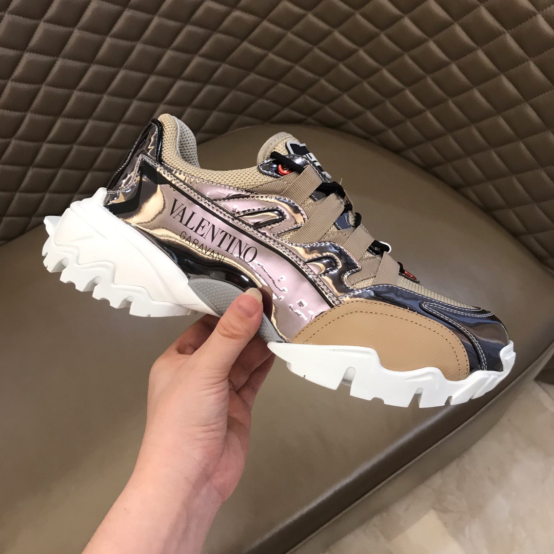 [VALENTINO] 발렌티노 19FW 클라이머 화이트 골드 스니커즈 남성용