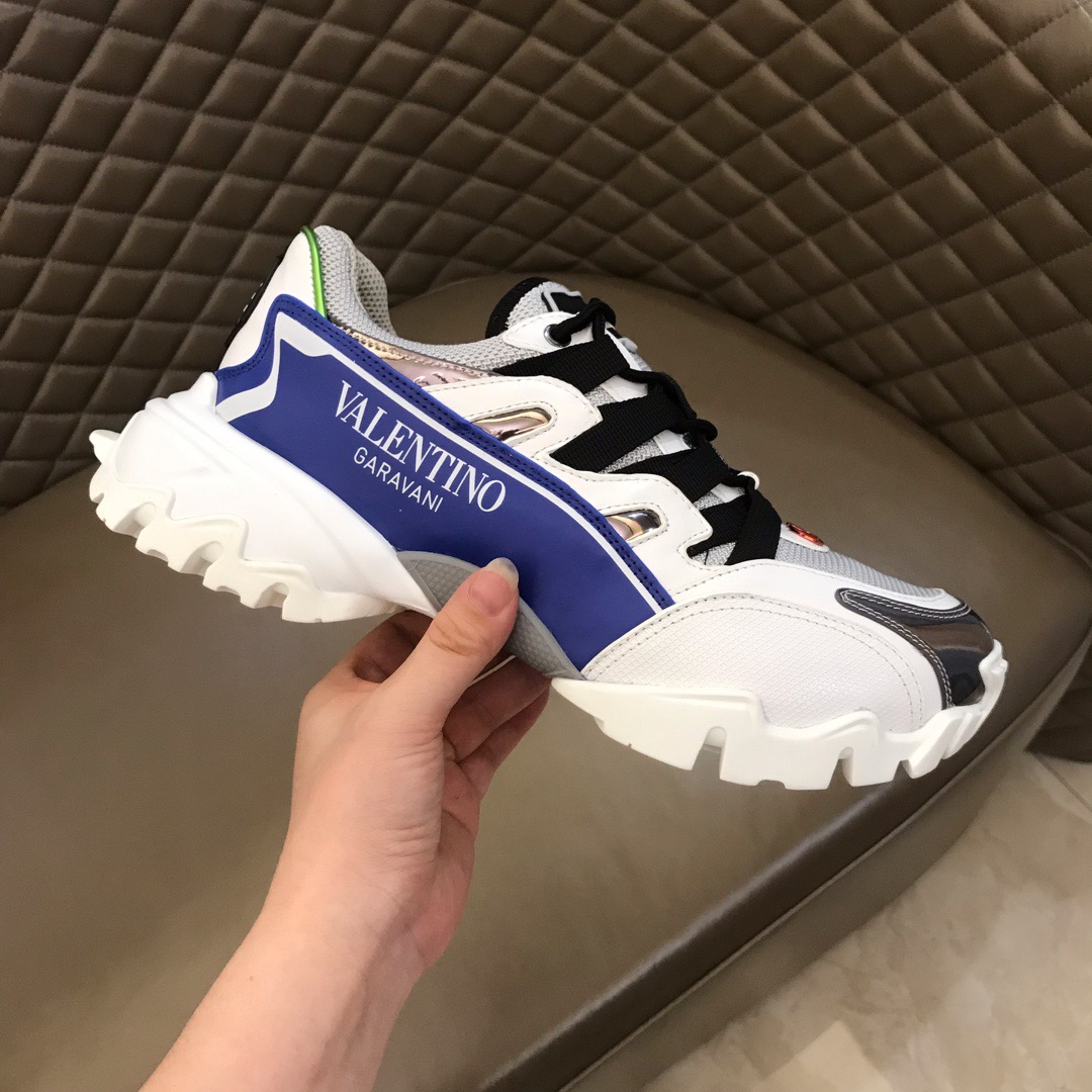 [VALENTINO] 발렌티노 19FW 클라이머 화이트 블루 스니커즈 남성용