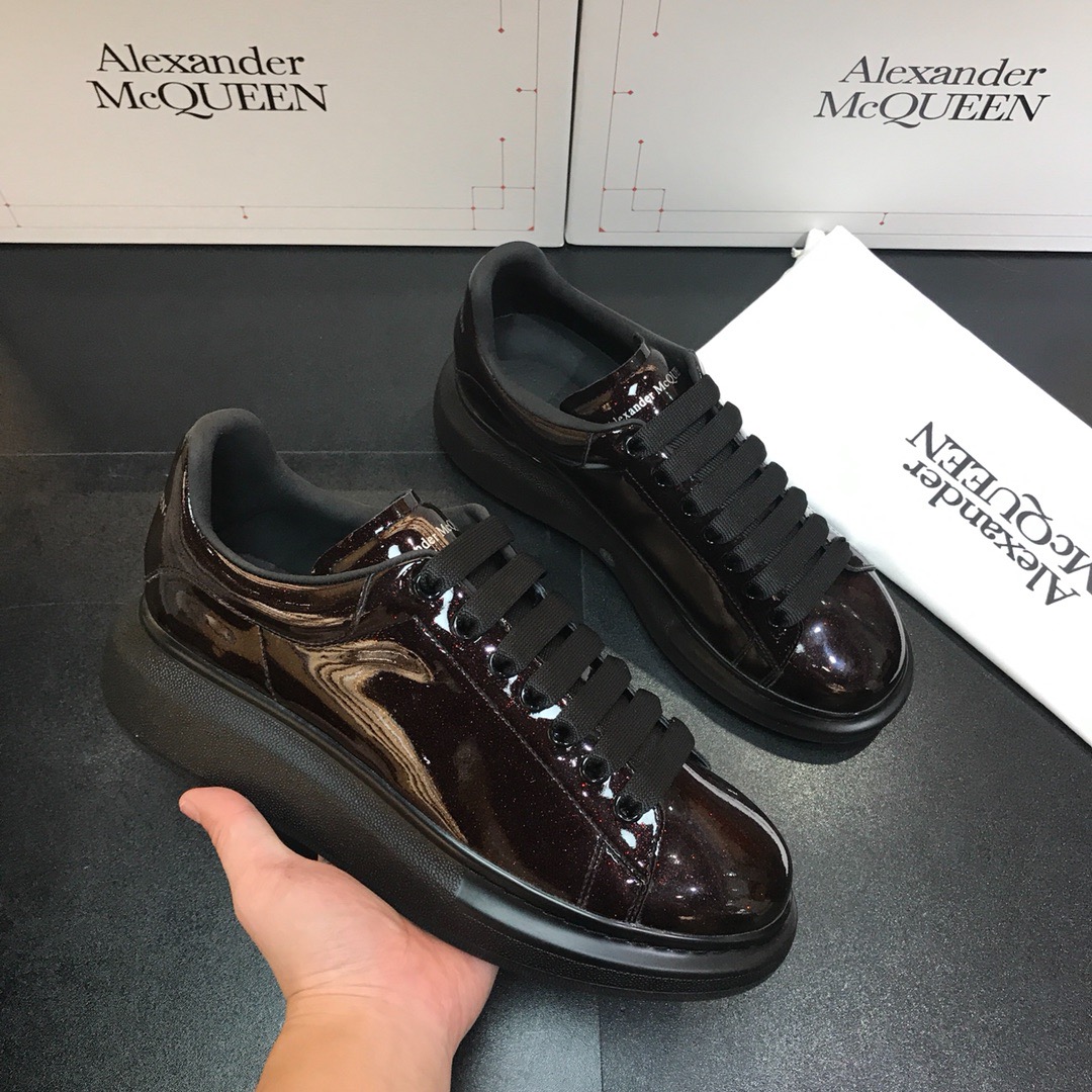[Alexander McQUEEN] 알렉산더맥퀸 오버솔 블랙 다크레드 유광 남녀공용