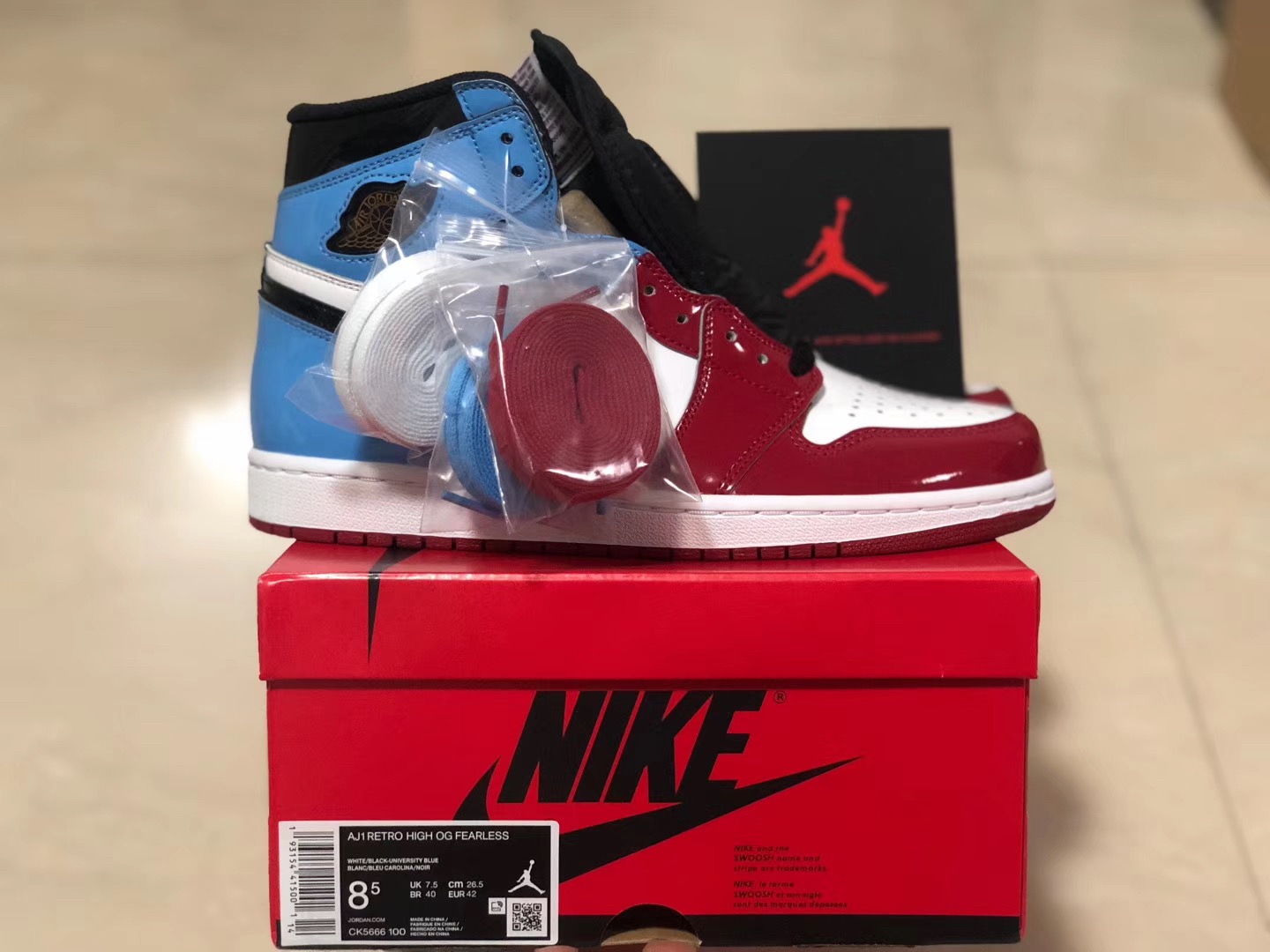 [AIR JORDAN] 에어조던1 하이 피어러스 Fearless CK5666-100 남성용 (PK공장)