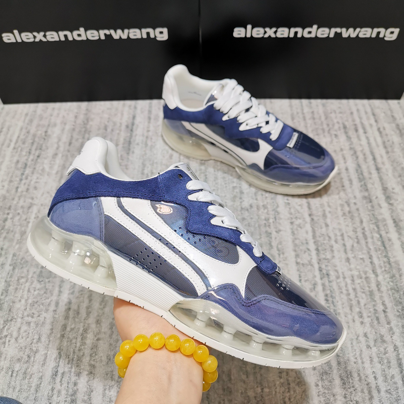 [ALEXANDERWANG] 알렉산더왕 스타디움 블루 스니커즈 남녀공용
