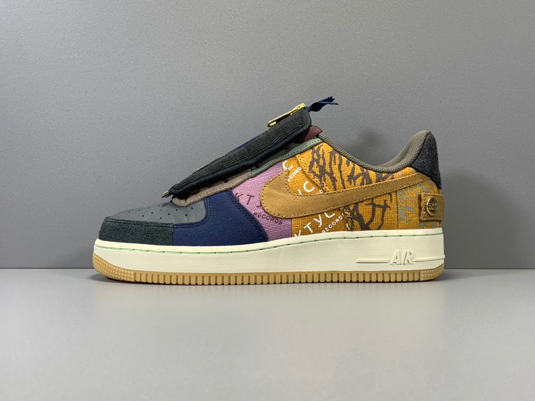 [NIKE] 트래비스 스캇 X 나이키 에어포스1 로우 Cactus Jack 멀티 CN2405-900 남녀공용 (PK공장)