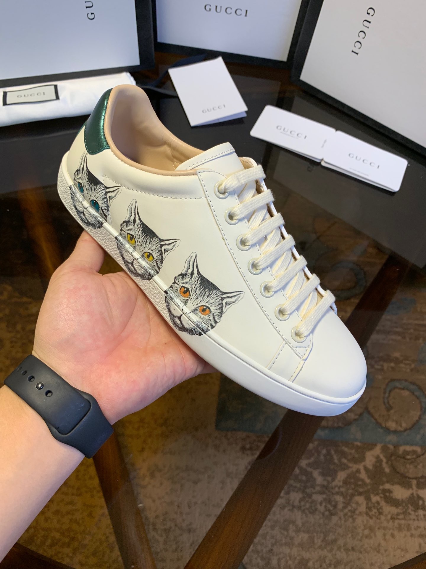 [GUCCI] 19FW 구찌 에이스 미스틱 캣 스니커즈 남녀공용