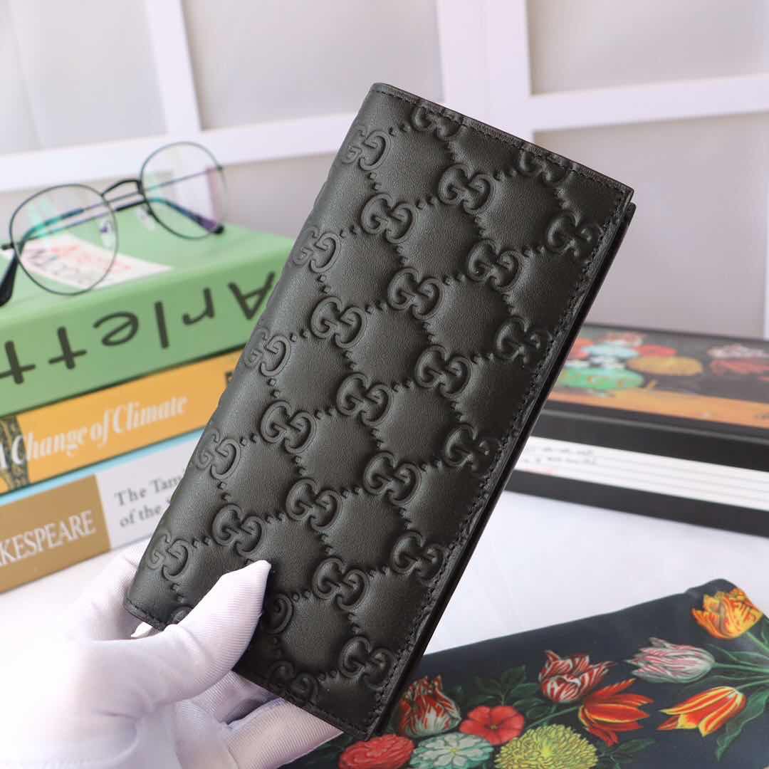 [GUCCI] 구찌 시마 장지갑 블랙 307774