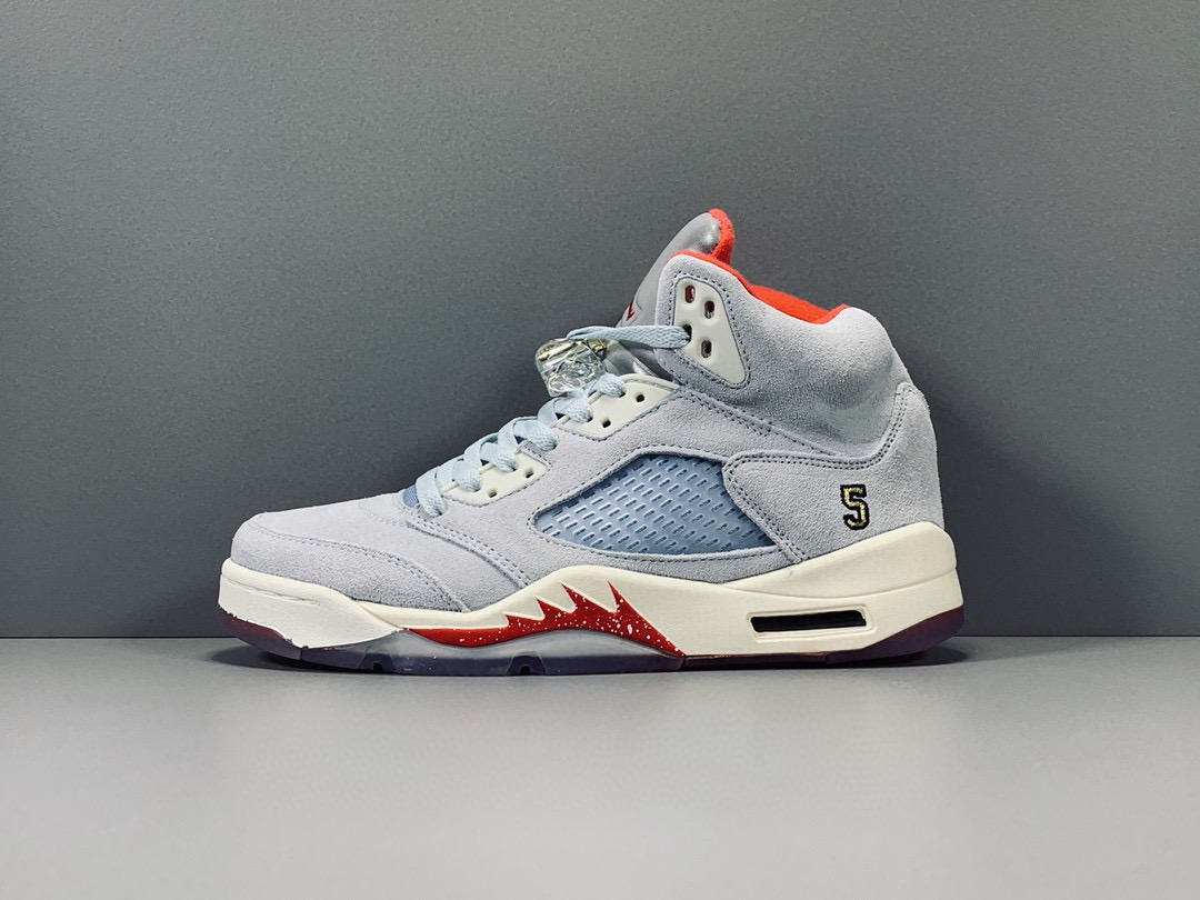 [AIR JORDAN] 토로피 룸 x 에어조던5 레트로 아이스 블루 CI1899-400 남성용 (PKgod버전)