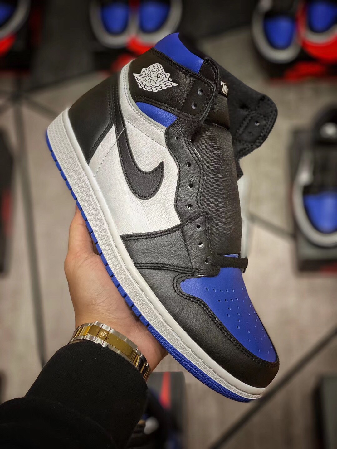 [AIR JORDAN] 에어조던1 레트로 하이 OG 게임 로얄 555088-041 남성용 (H12공장)