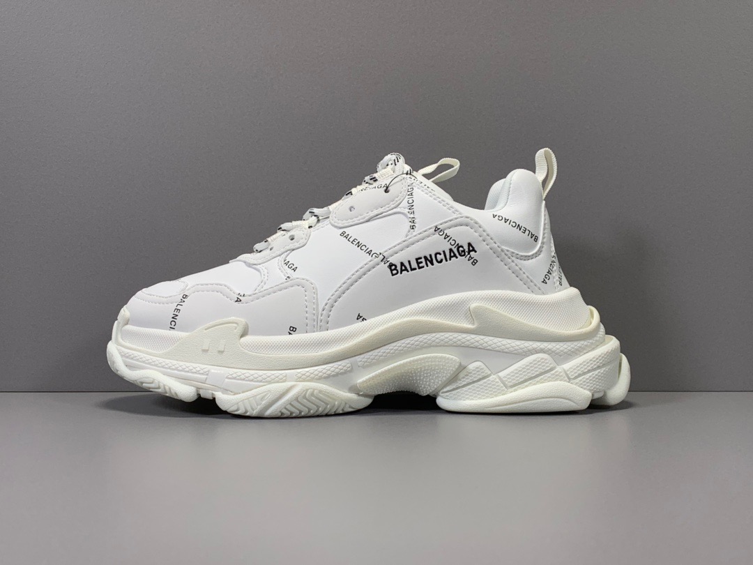 [BALENCIAGA] 20SS 발렌시아가 트리플S 화이트 멀티 로고 남녀공용 (ZH공장)