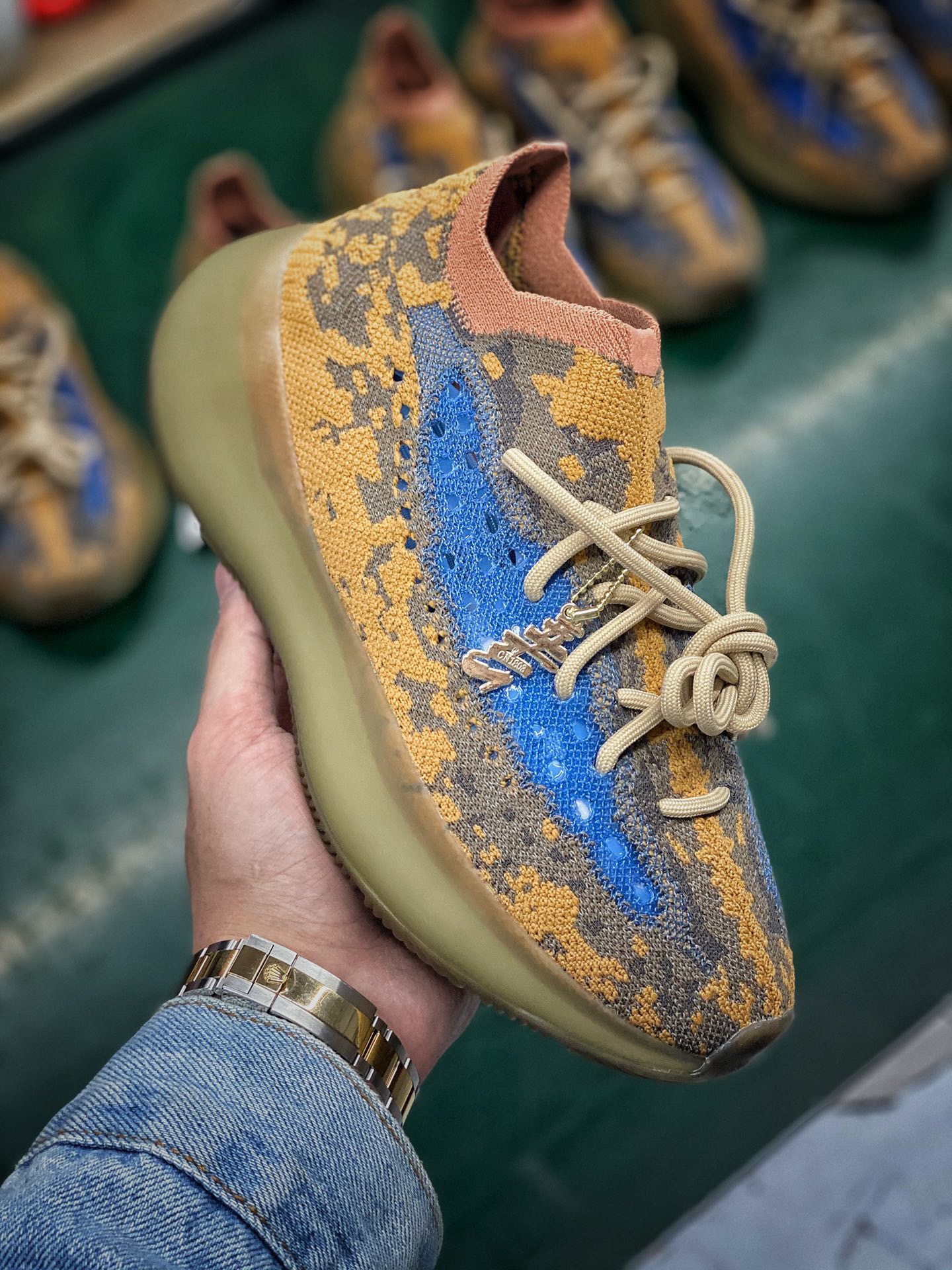 [ADIDAS] 아디다스 X 이지부스트 380 블루오트 리플렉티브 BLUE OAT FX9847 남성용 (H12공장)