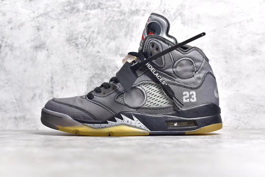 [AIR JORDAN] 나이키 에어조던5 X 오프화이트 CT8480-001 남성용 (PK공장)