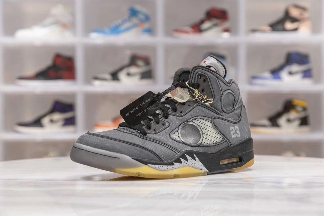 [AIR JORDAN] 나이키 에어조던5 X 오프화이트 CT8480-001 남성용 (H12공장)